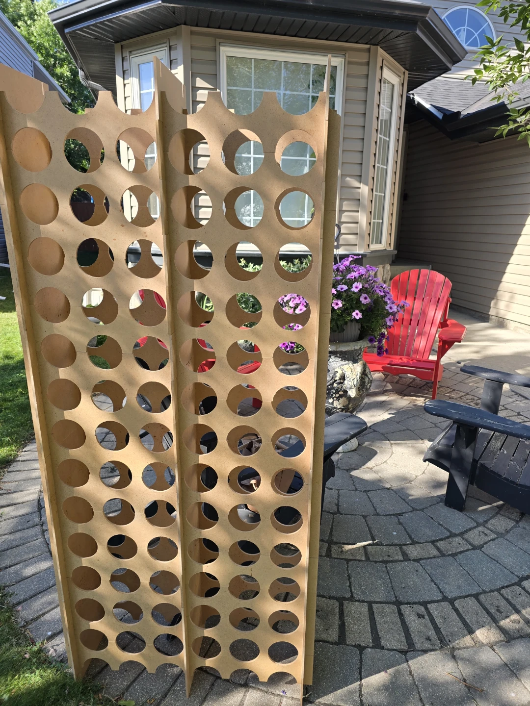 Custom 84 Bottle Wine Rack- Modular Interlocking Storage
