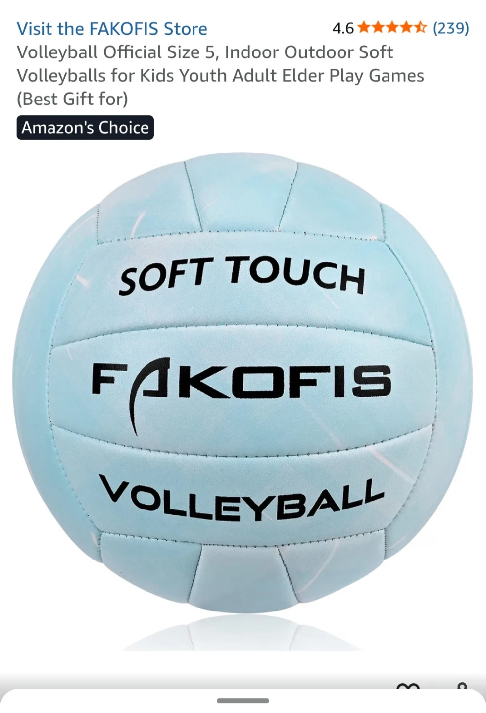 Soft Touch Volleyball - Size 5