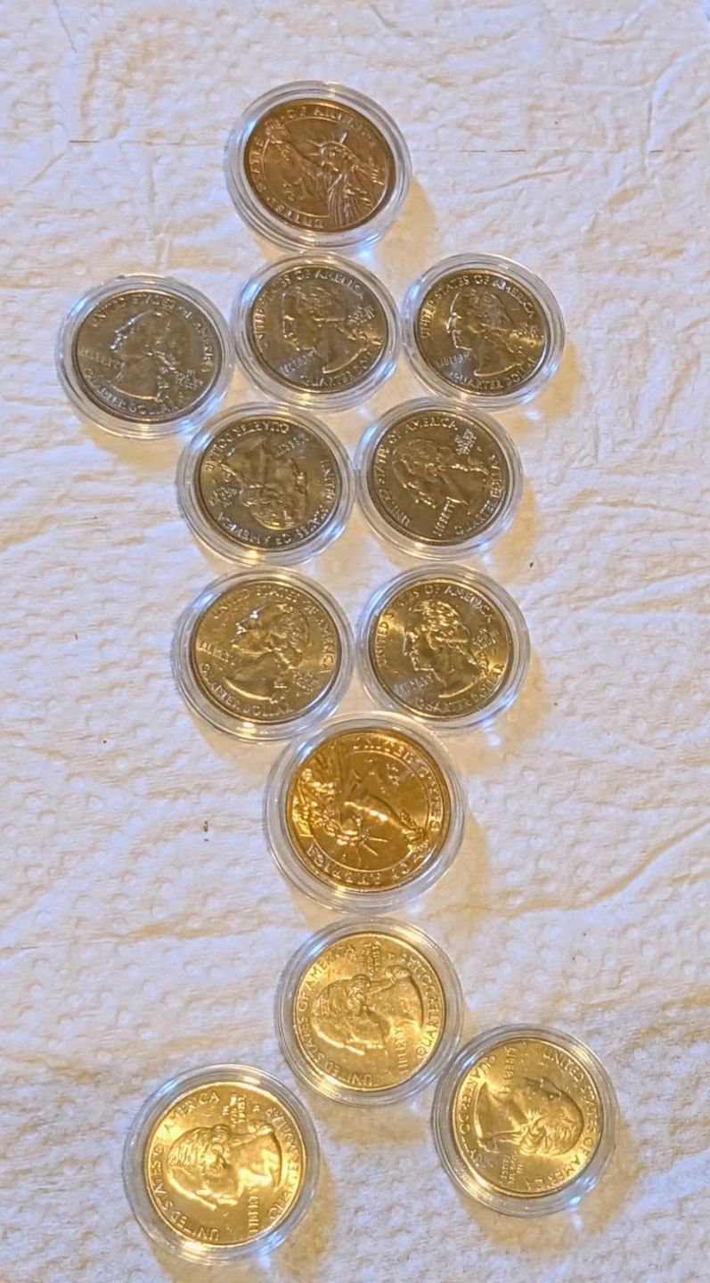 Lot of 12 U.S. Presidential and State Quarters - photo 2