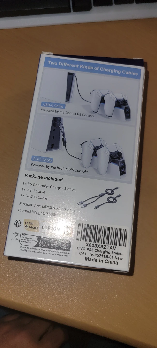 PS5 DualSense Controller Charging Station Dock USB-C - photo 3