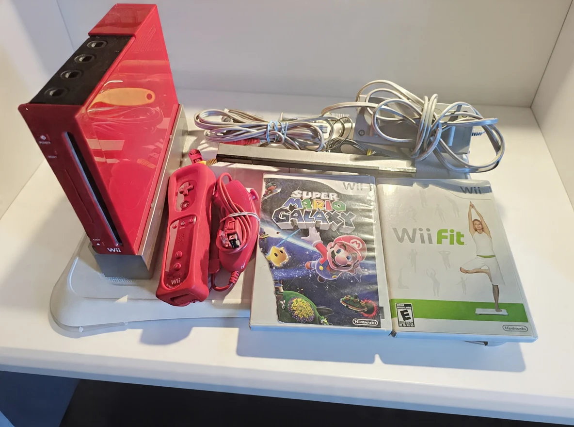 Nintendo Wii Red Console Bundle