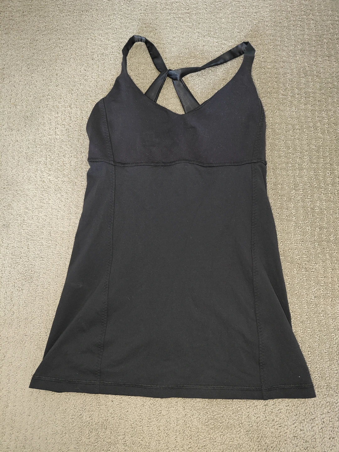 Lululemon Practice Daily Tank Top Satin Straps - Women Size 6