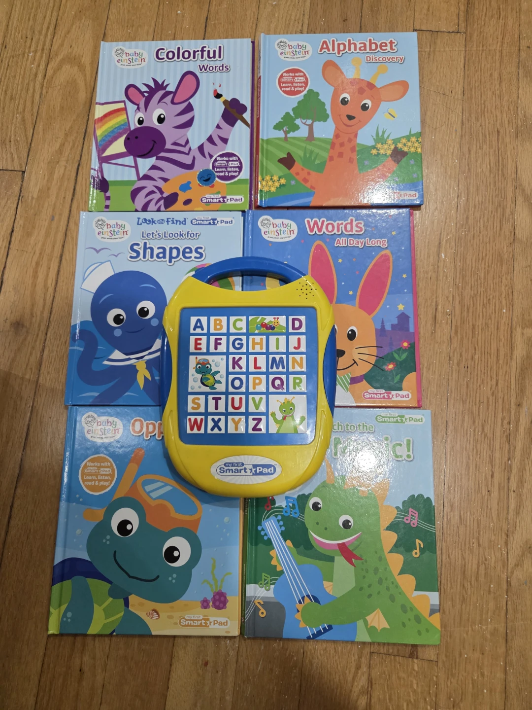 Baby Einstein Smart Pad and 6 Books