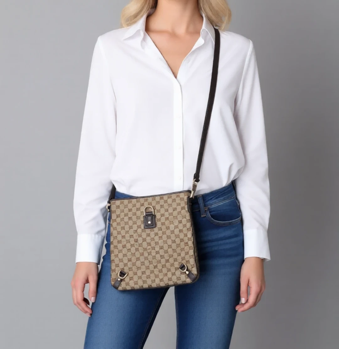 Gucci Monogram Crossbody Bag