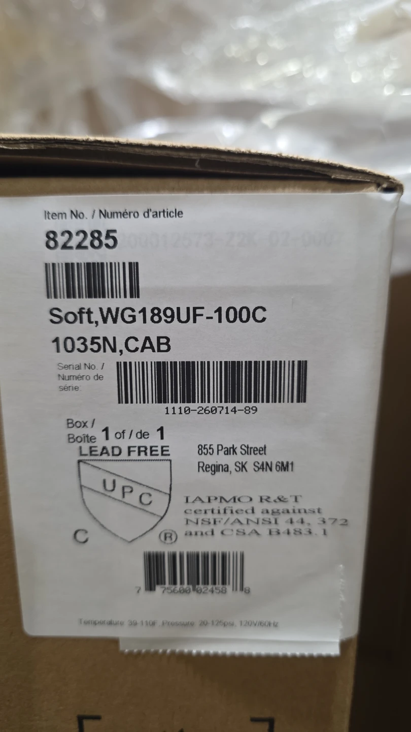 WaterGroup 82285 WG189UF-100C Water Softener - photo 3