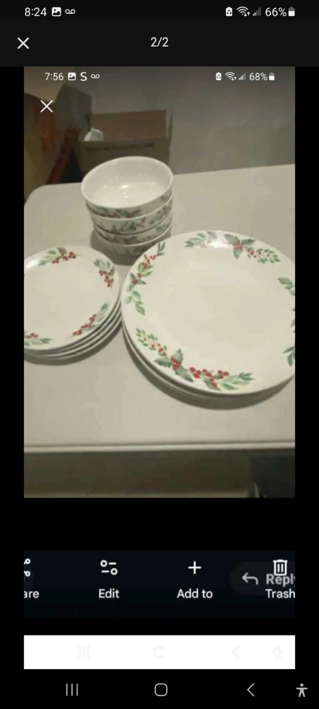 Dinner set with serving tray new one