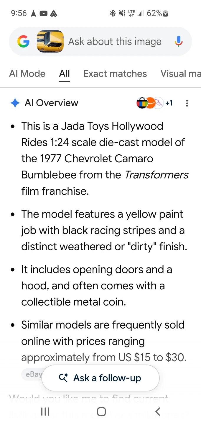Transformer 1:24 diecast model cars. All for $40 - photo 3