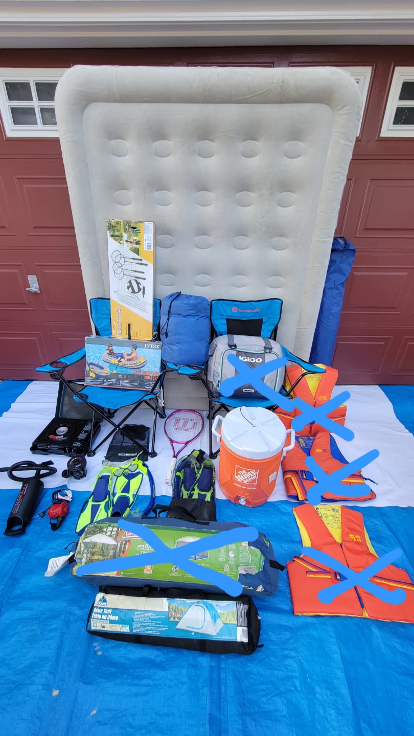 Coleman Air Mattress & Camping Gear