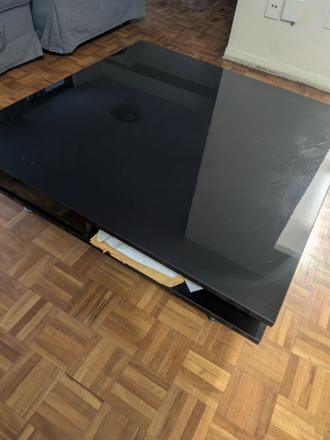 Black Square Coffee Table - photo 2