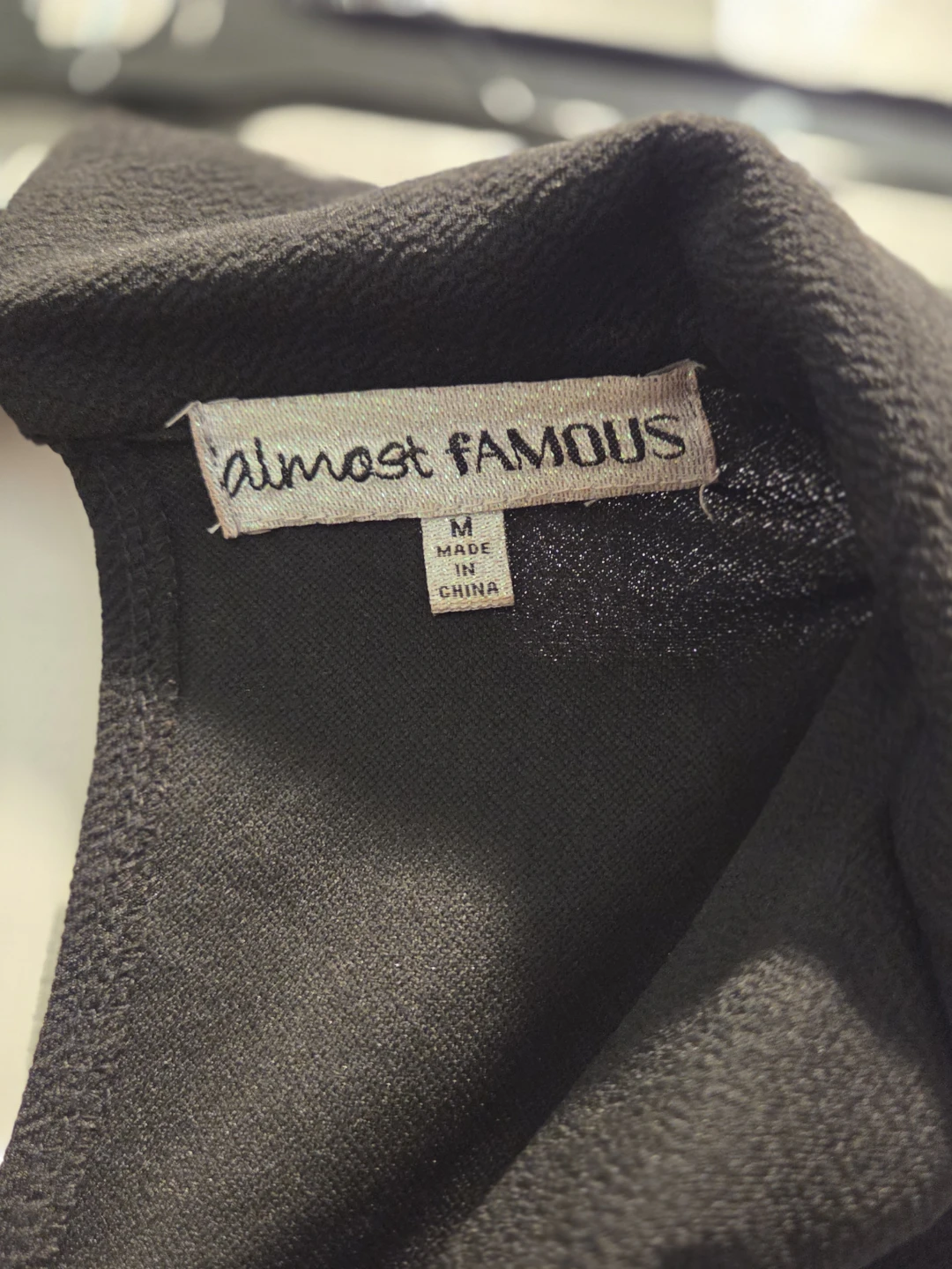Almost Famous Black Jumpsuit Size M - photo 3