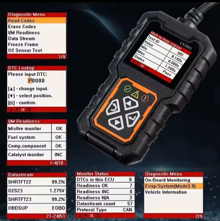 CY3001 OBD2 Diagnostic Scan Tool - photo 2