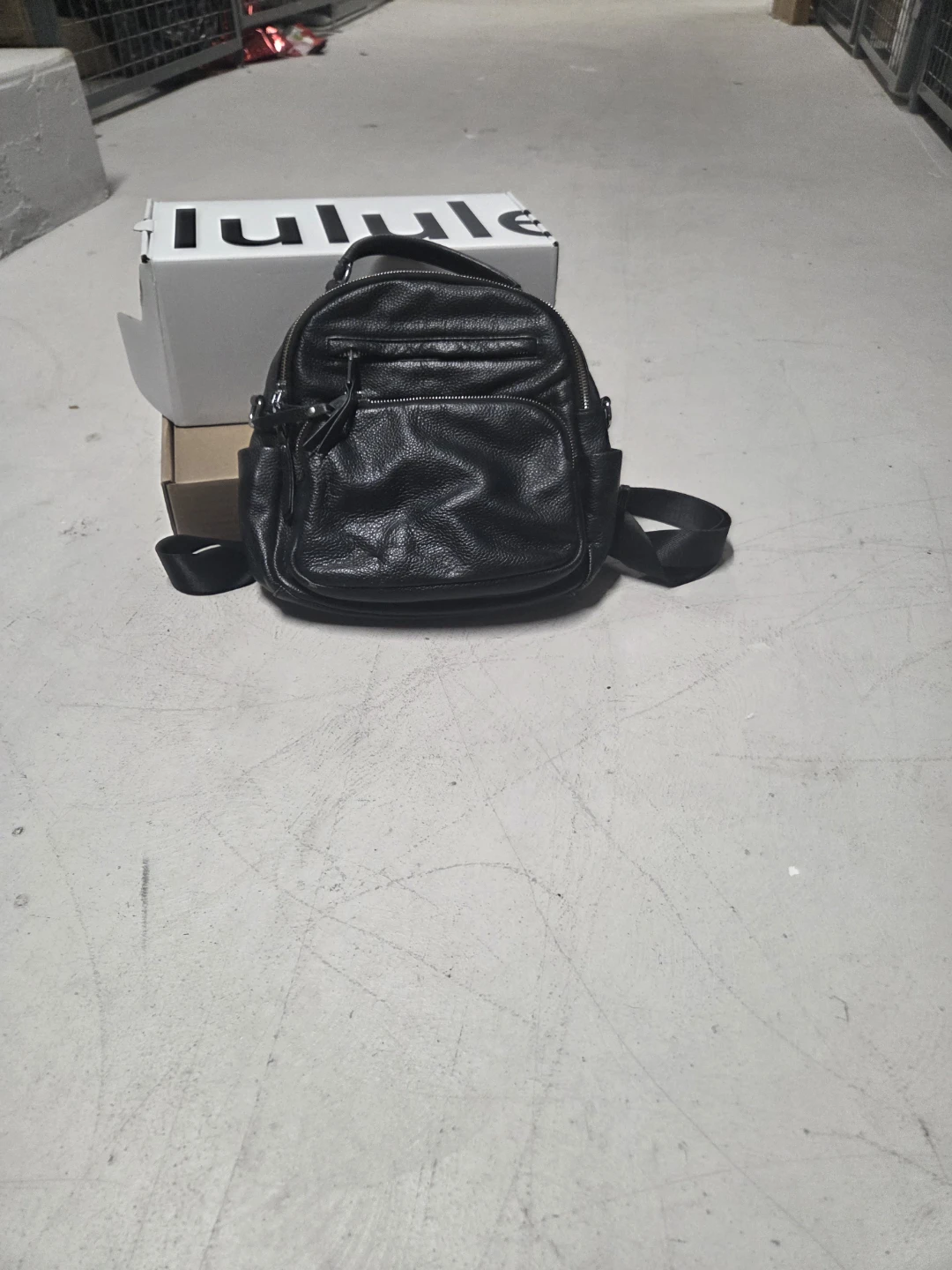Black Leather Backpack - photo 2