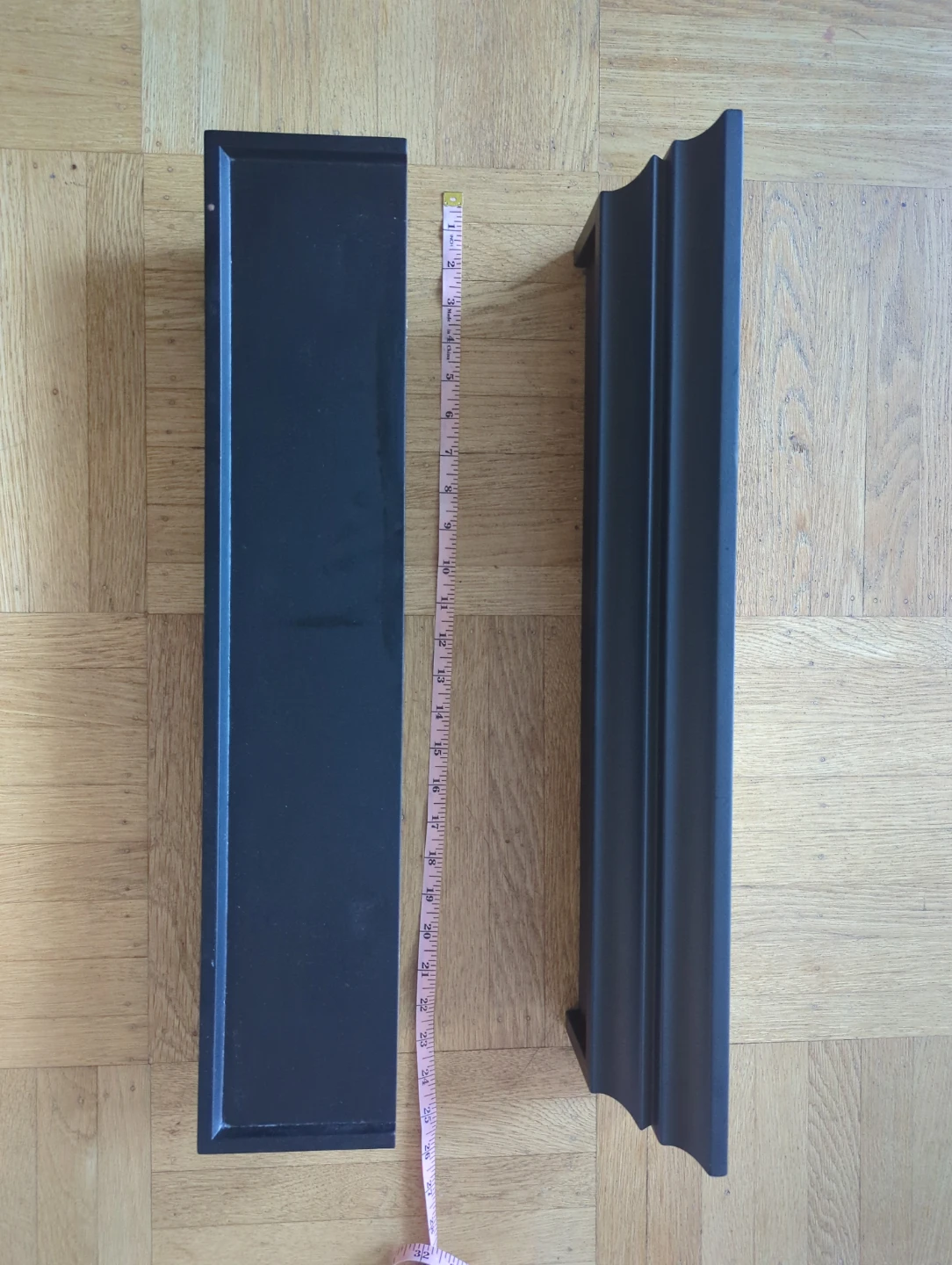 Black Decorative Shelves - Set of 2