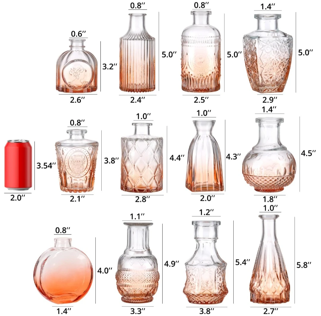 Set of 12 Assorted  Glass Vases - photo 2
