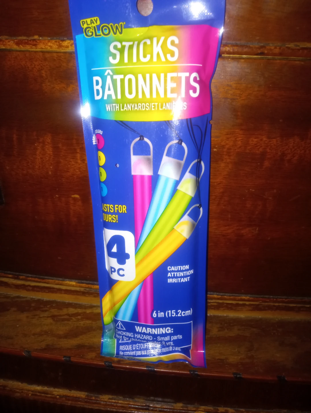 Play Glow Sticks with Lanyards - 4 Count