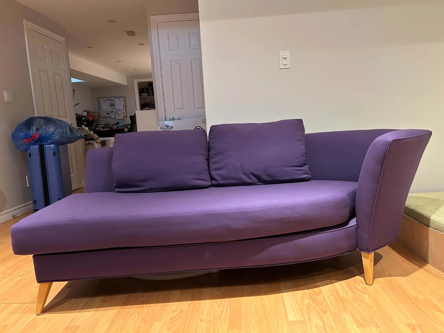 Purple Chaise Lounge Sofa