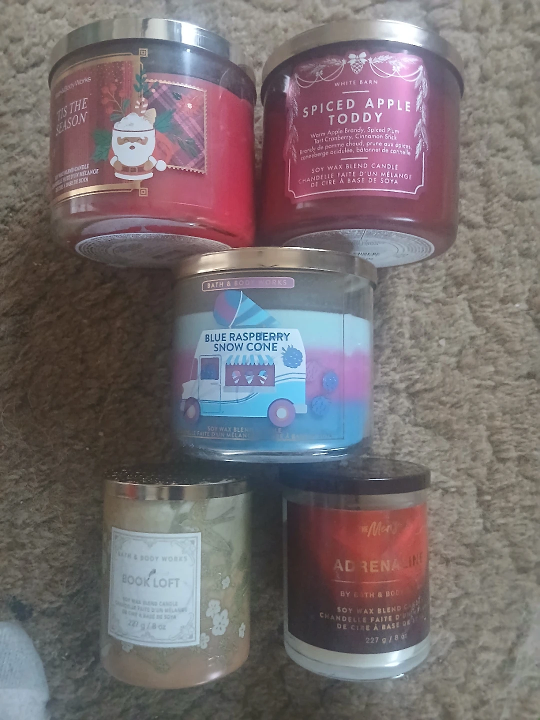 Bath & Body Works Scented Candles (5-Pack)