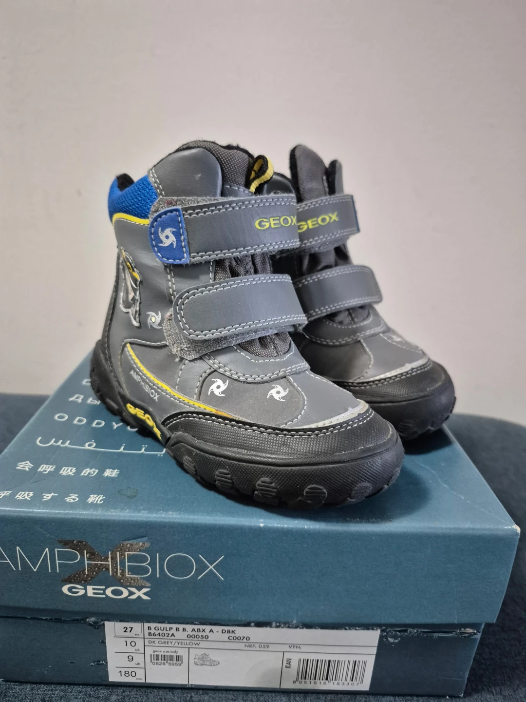 Geox Amphibiox Grey Winter Boots