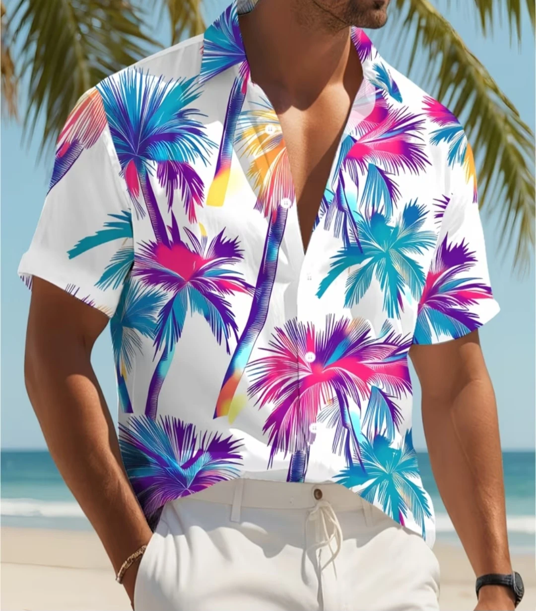 Men's Short Sleeve Hawaiian Shirt - photo 2