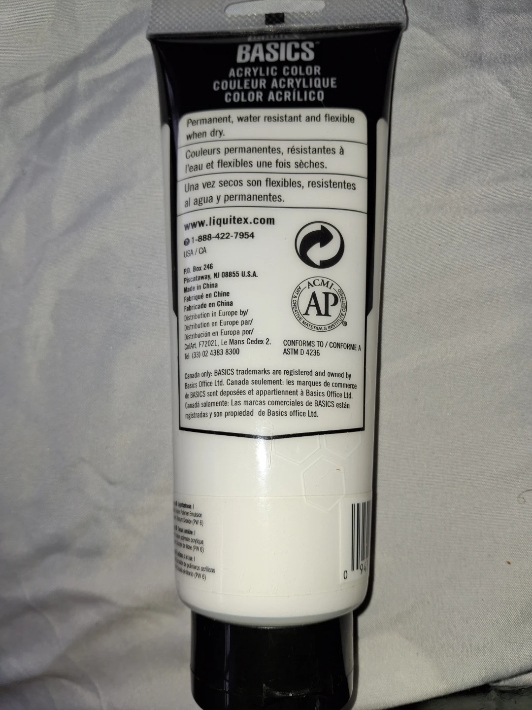 Liquitex BASICS Acrylic Paint - Titanium White - photo 2