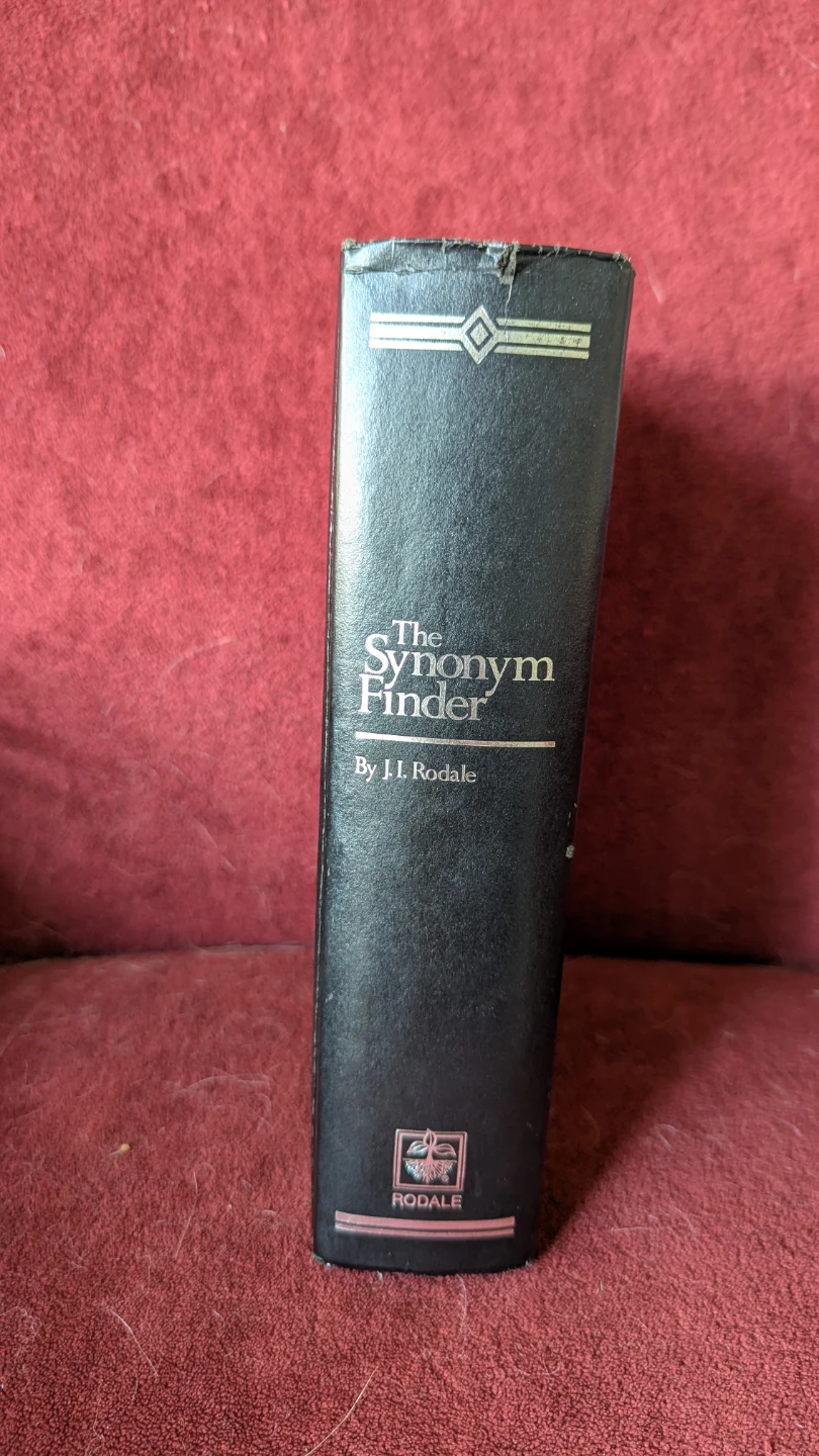 The Synonym Finder by J.I. Rodale Hardcover Book - photo 2