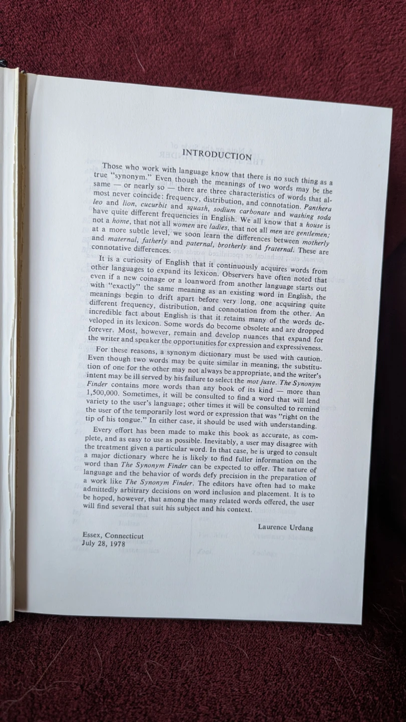 The Synonym Finder by J.I. Rodale Hardcover Book - photo 5