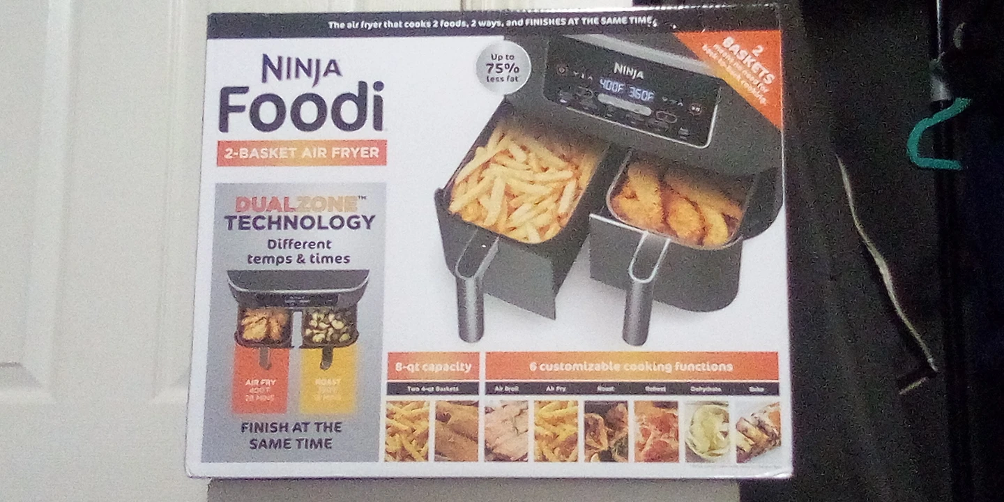 Ninja Foodi 2-Basket Air Fryer - Brand New Never Opened