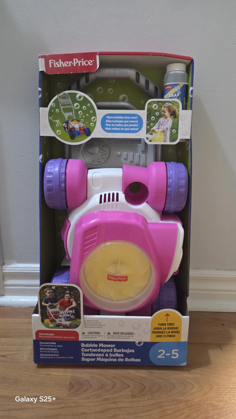 Fisher-Price Bubble Mower - Brand New in Box (Purple Accent)