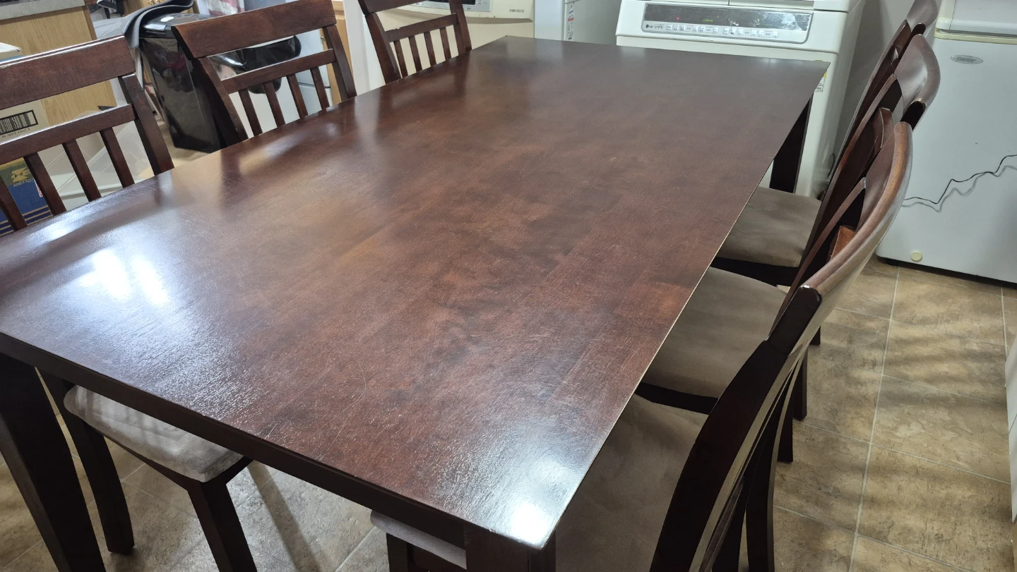 Wooden Dining Table and 6 Chairs - photo 4