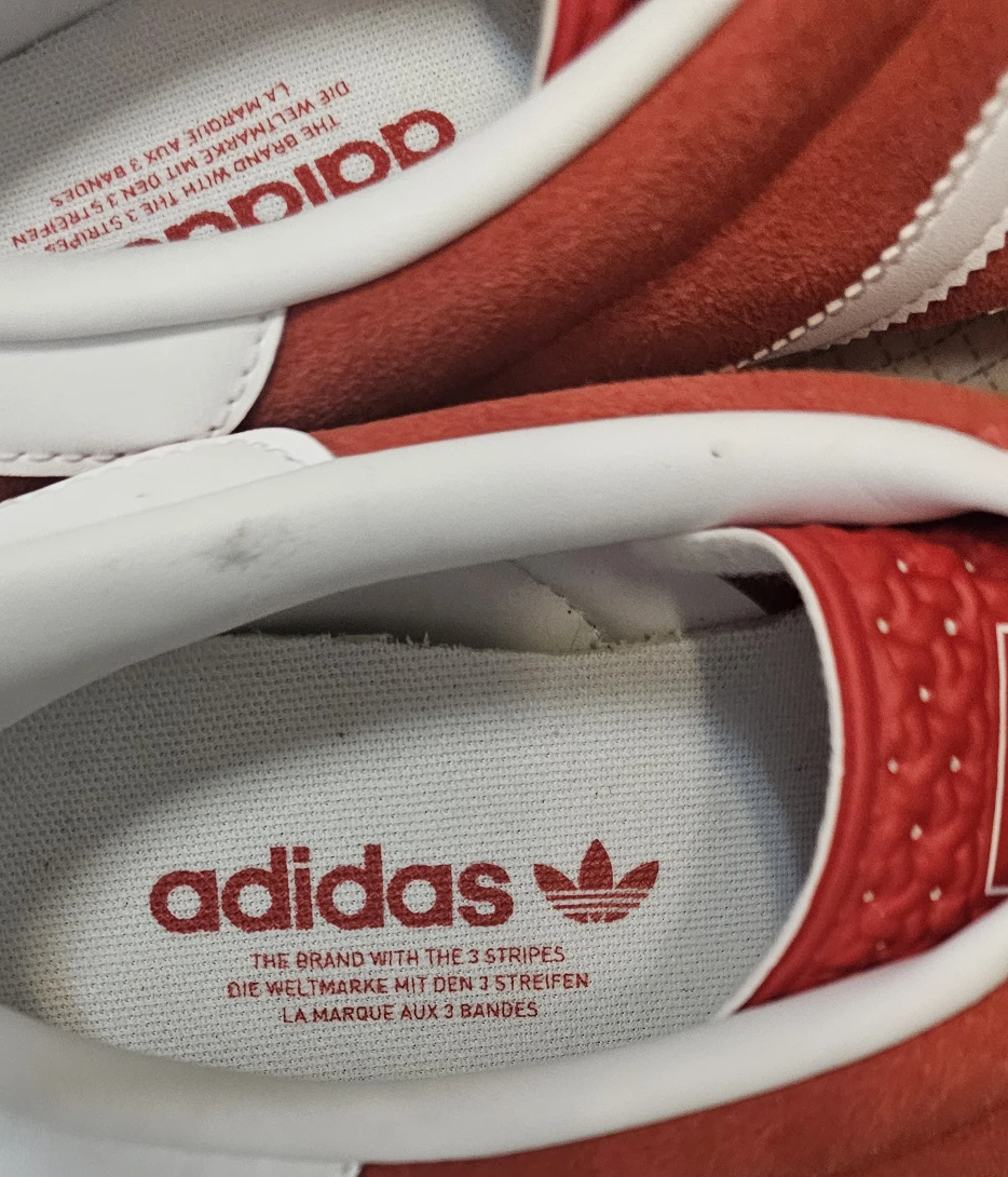 Adidas Gazelle sneakers red suede size 13 new - photo 3