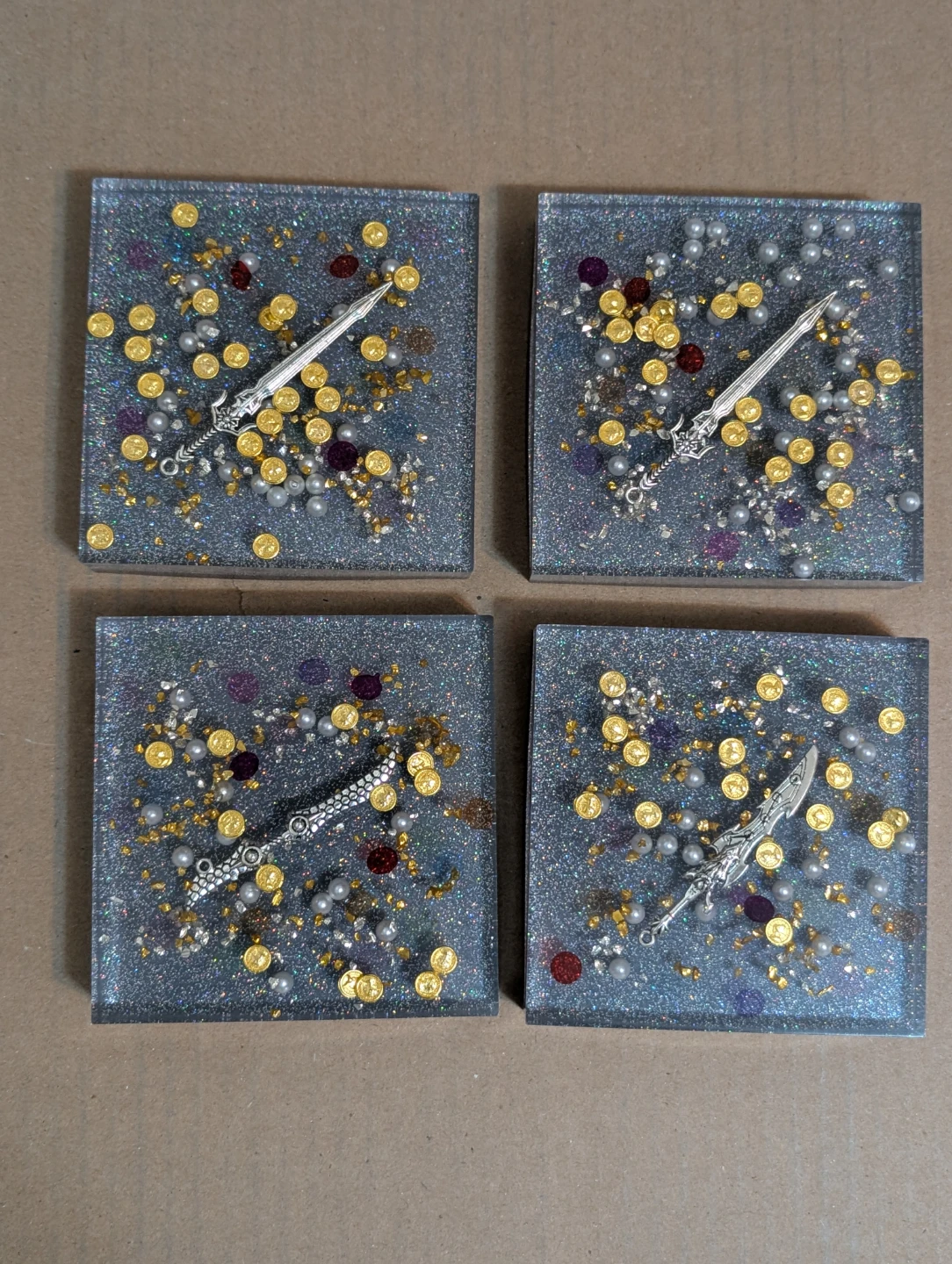 Lot of 4 Man Cave Coasters - photo 2