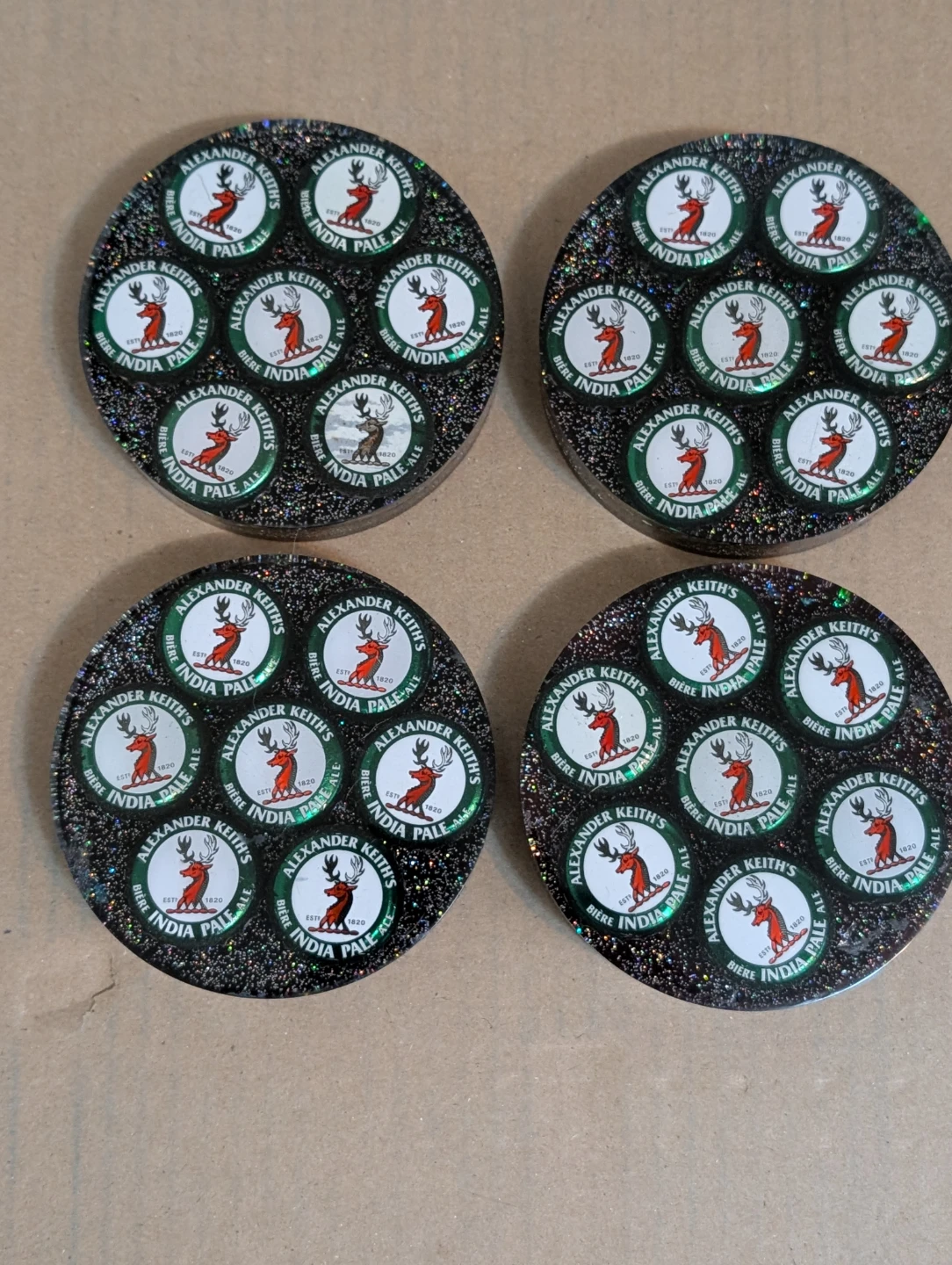 Lot of 4 Man Cave Coasters - photo 5