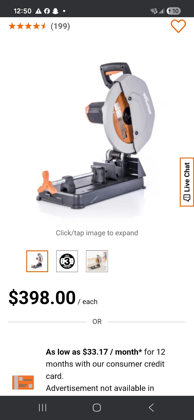 Evolution Metal Cutting Saw