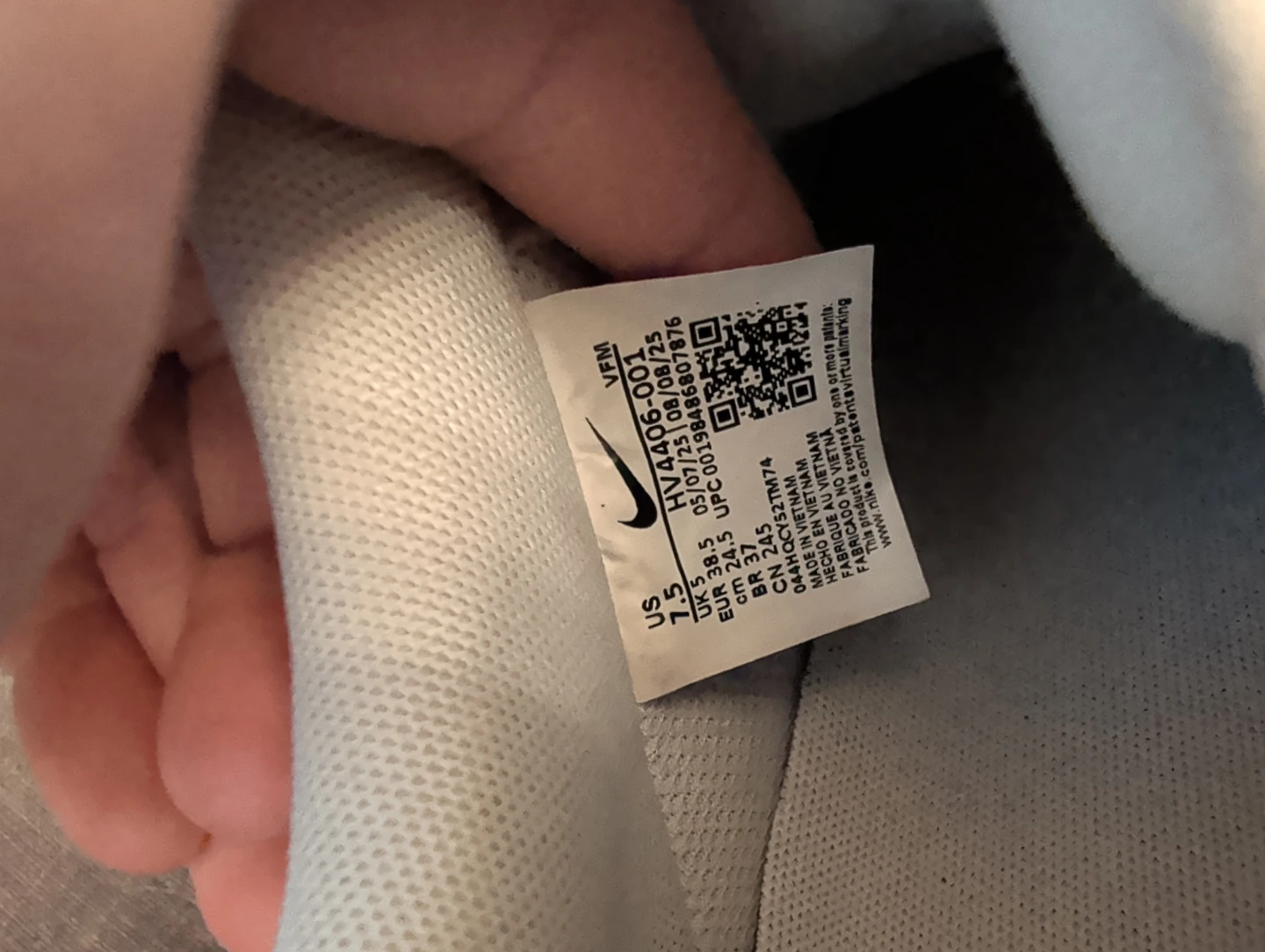 Nike Air Force 1 "Light" Sneakers - Size 7.5 - photo 2