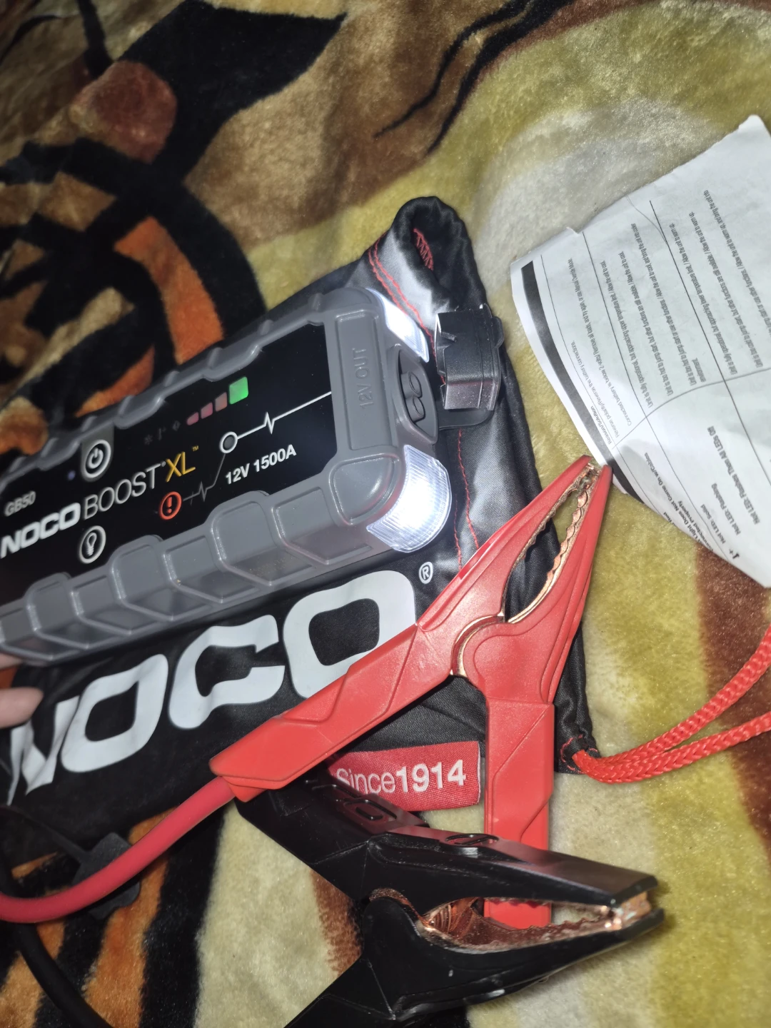 NOCO GB50 BOOST XL 12V 1500A Jump Starter - photo 2