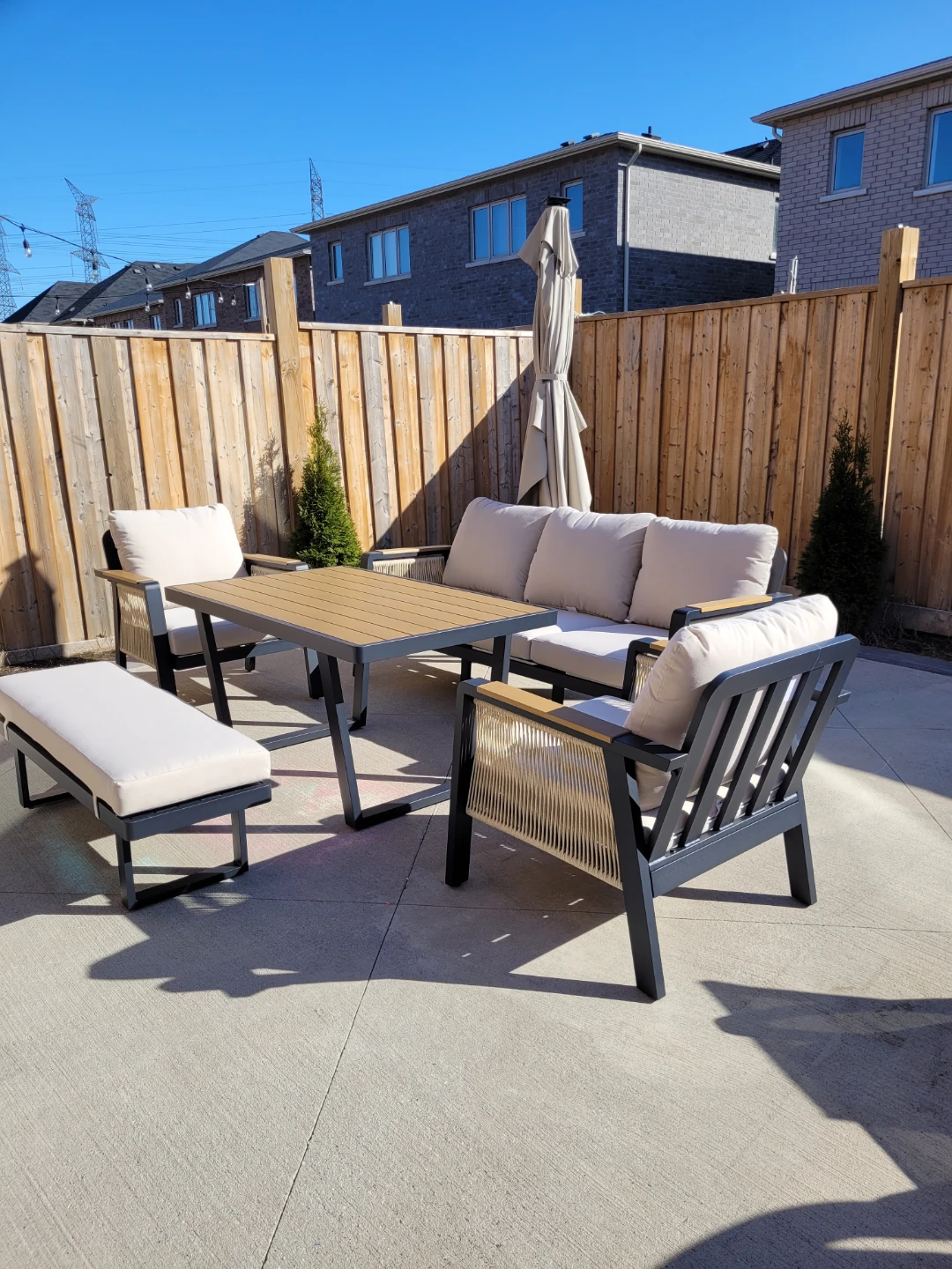 Aluminum Outdoor Patio Furniture Set