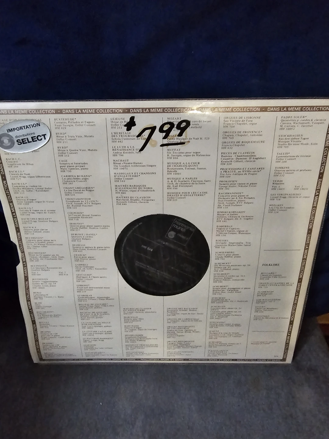 J.S. Bach Tocatta et Fugue en Re Mineur BWV 565 Vinyl Record - photo 2
