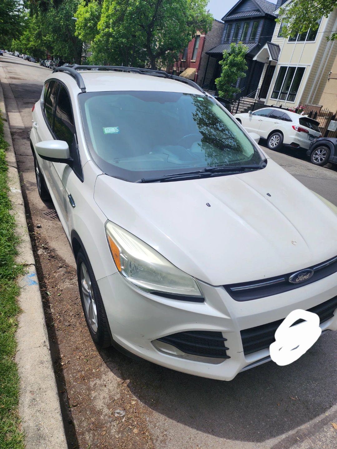 White Ford Escape SUV