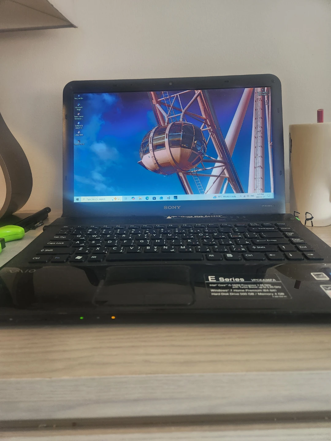 Sony vaio Laptop VPC-EA3GPA