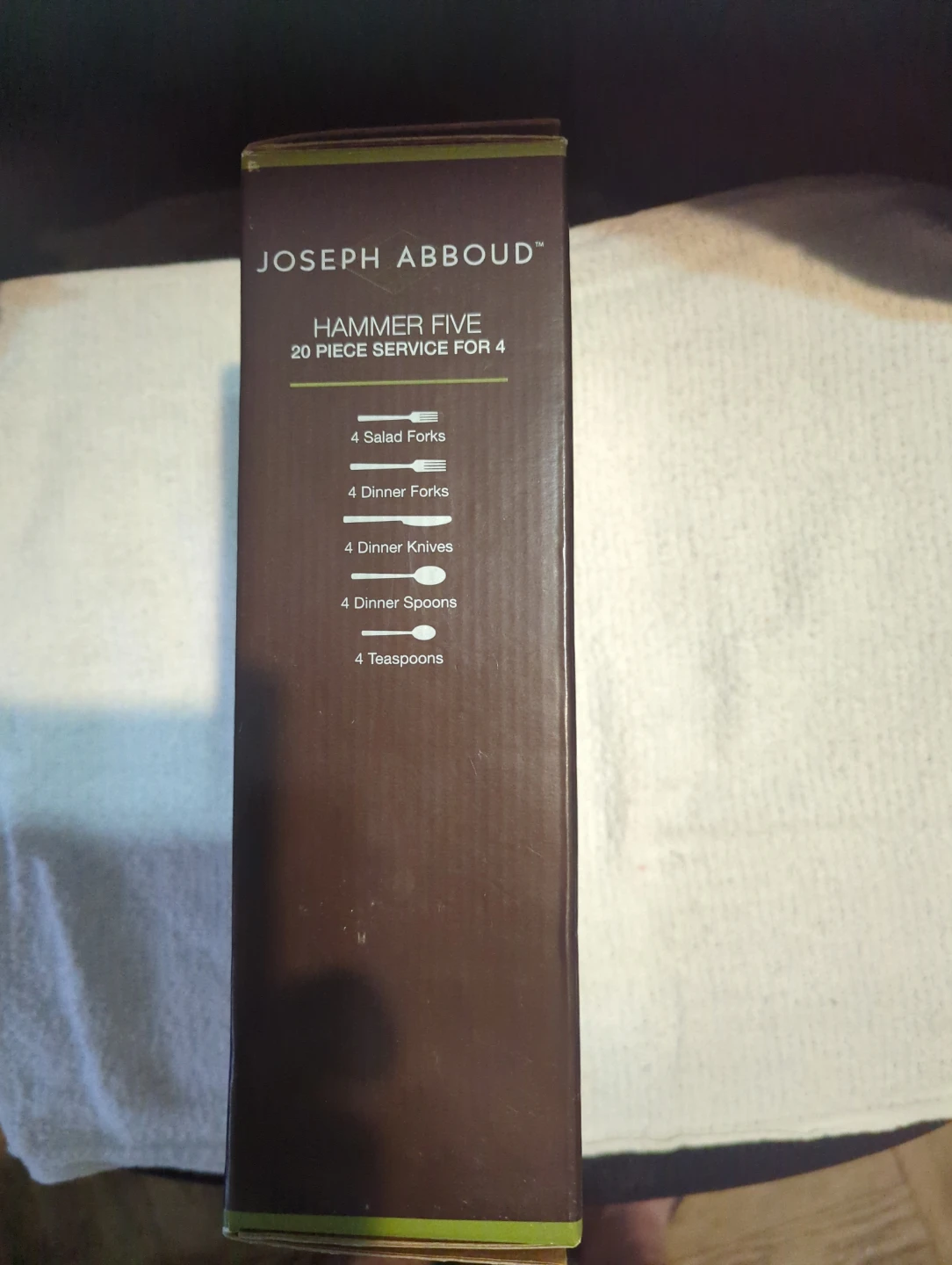 Joseph Abboud Hammer Five 20 Piece Flatware Set Service for 4 - photo 3