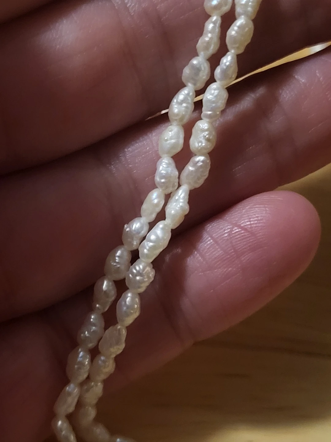 Two-strand seed pearl necklace - photo 2