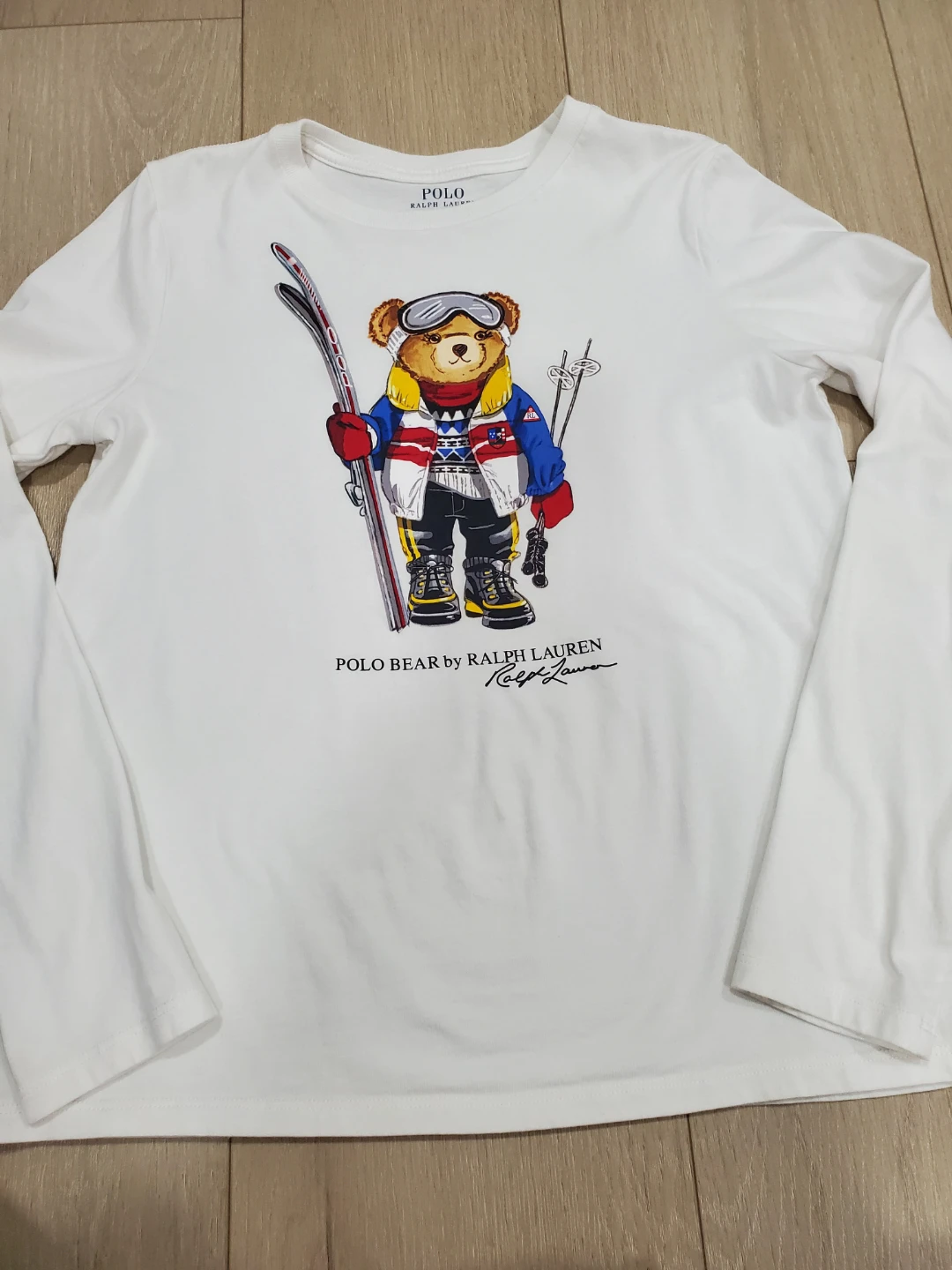 Polo Ralph Lauren Polo Bear Long Sleeve Shirt - Girls Size 12-14