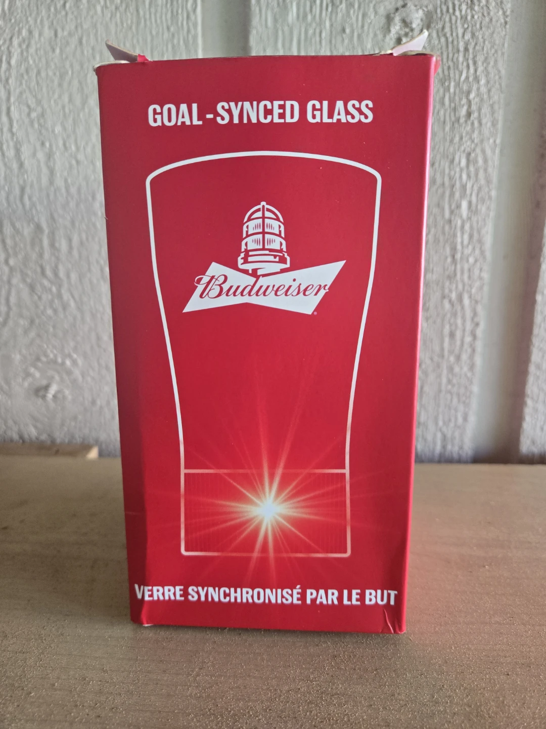 Budweiser Red Glass Goal-Synced Glass
