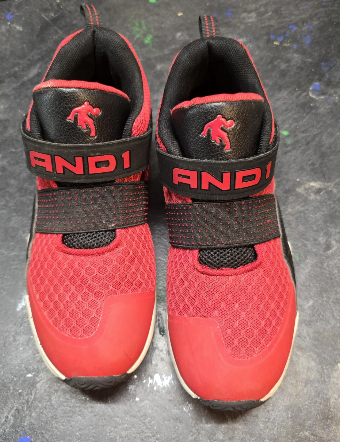 AND1 Kids Red Basketball Shoes