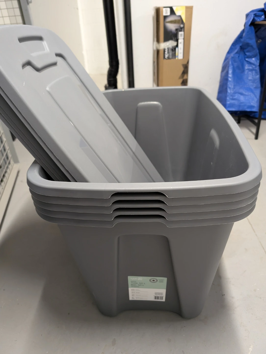 Type A Restore Tote 121 L  Storage Bin