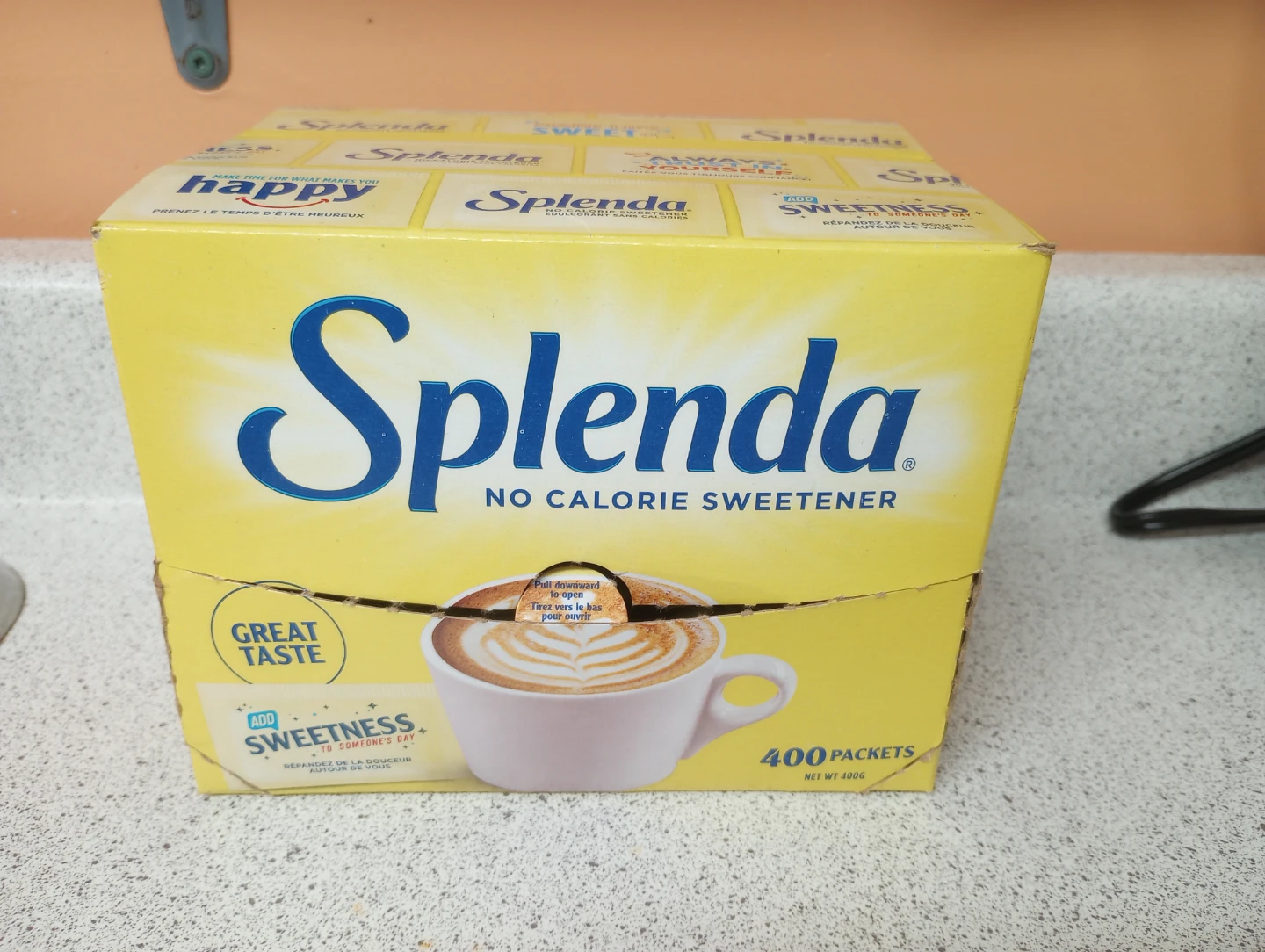 Open Box of 360 (remaining) Splenda Packets