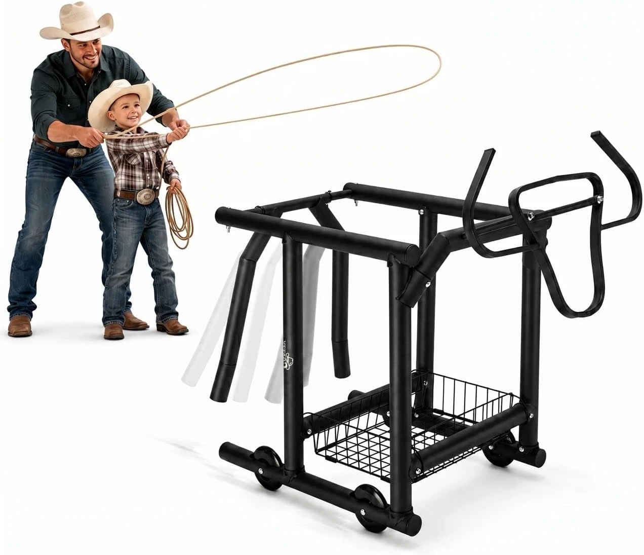 Rolling Roping Dummy for Kids & Adults