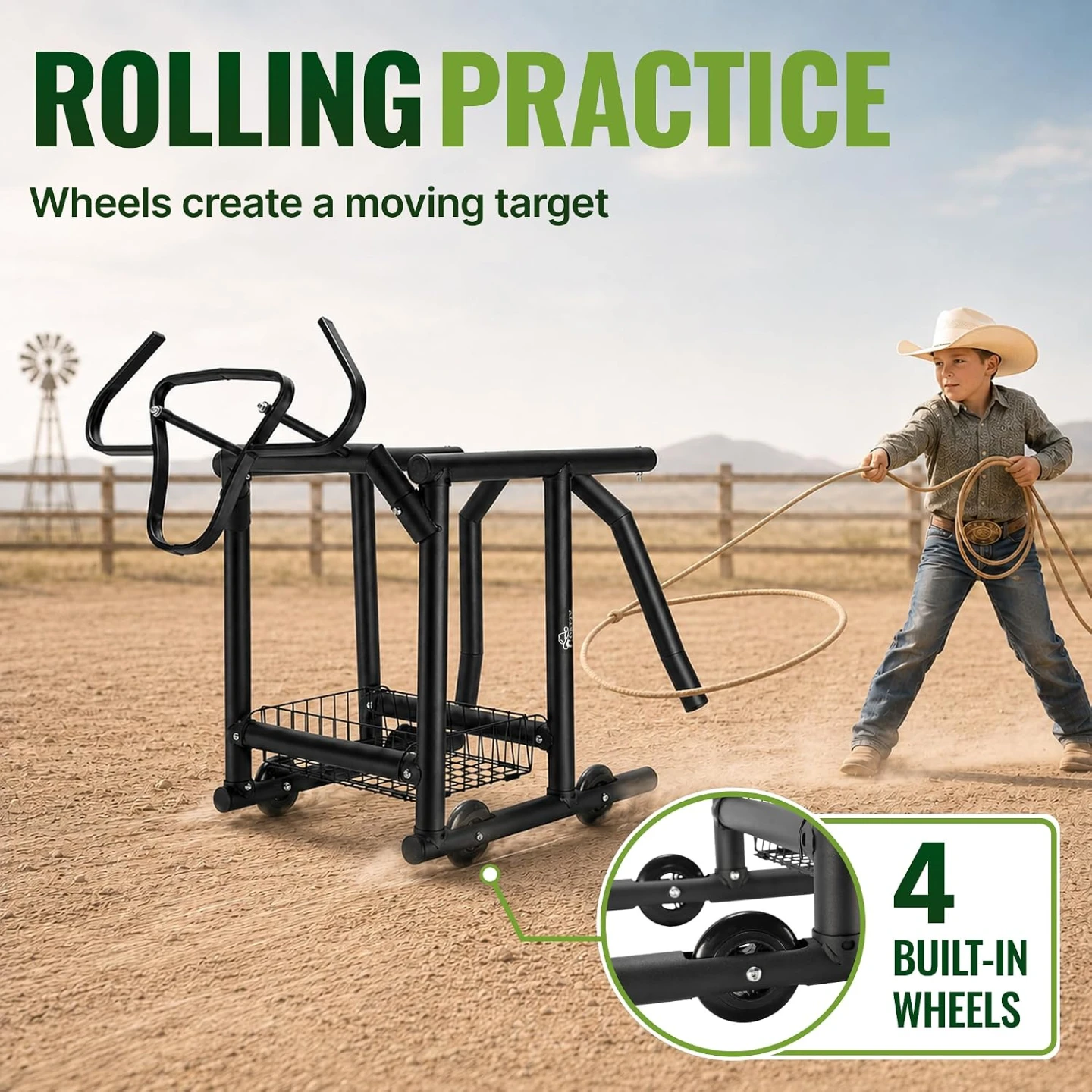 Rolling Roping Dummy for Kids & Adults - photo 5