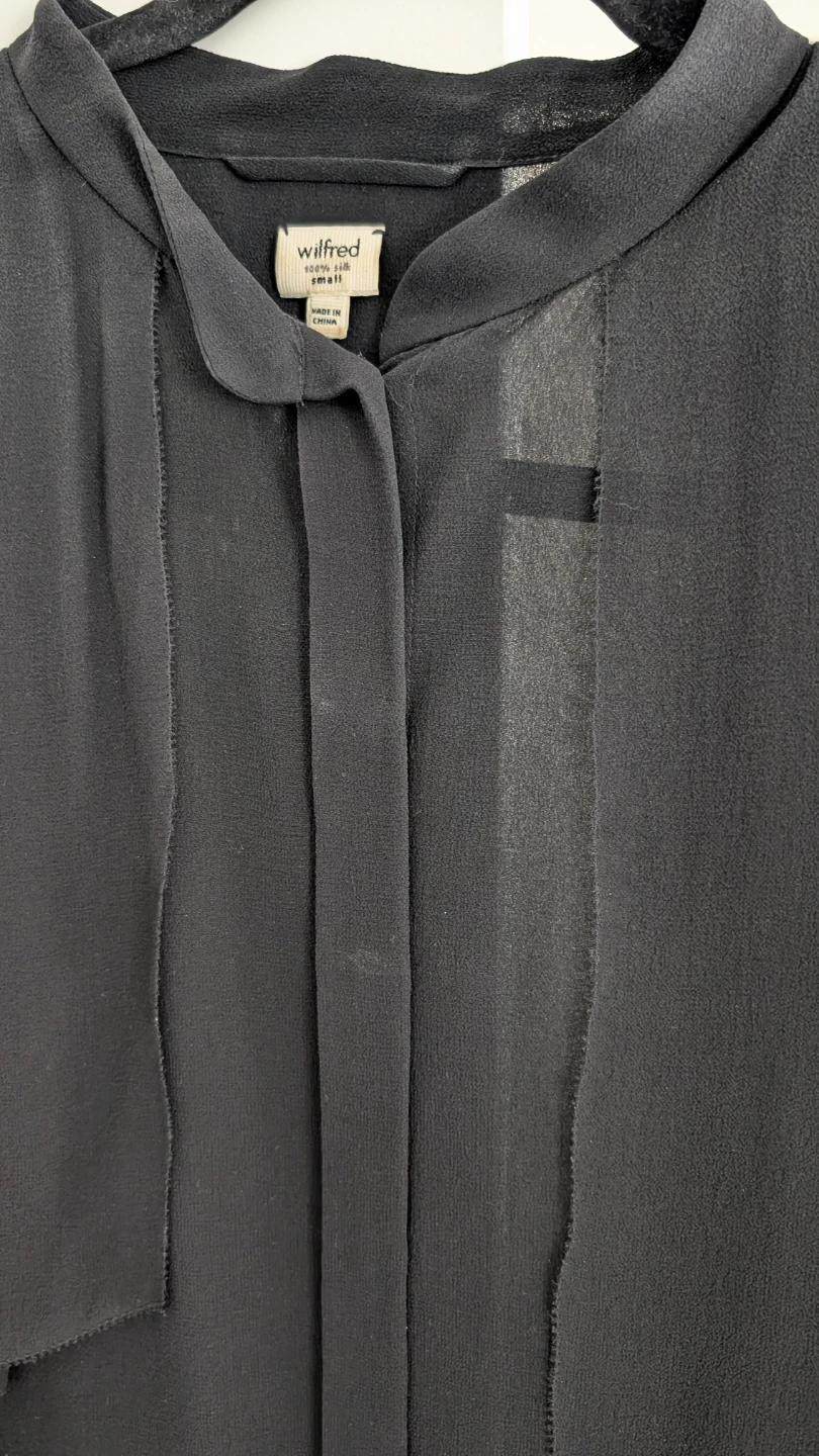 Aritzia Wilfred Silk Drape Sheer Top - Small - photo 3