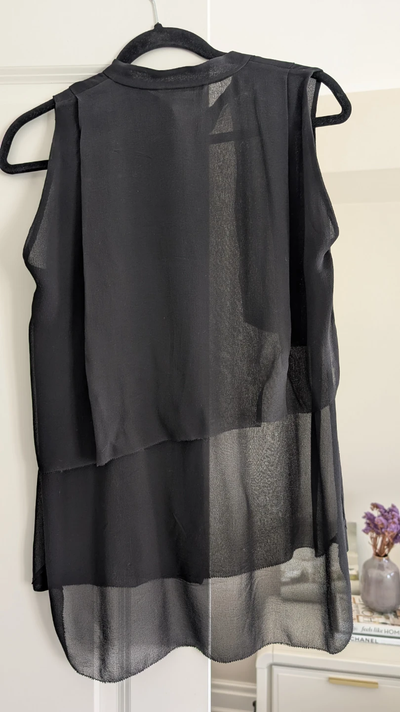 Aritzia Wilfred Silk Drape Sheer Top - Small - photo 4